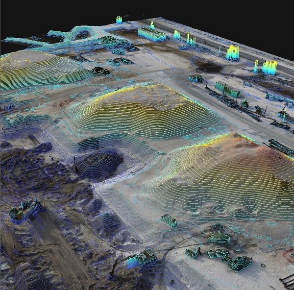 مدل تهیه شده استفاده از پهپاد