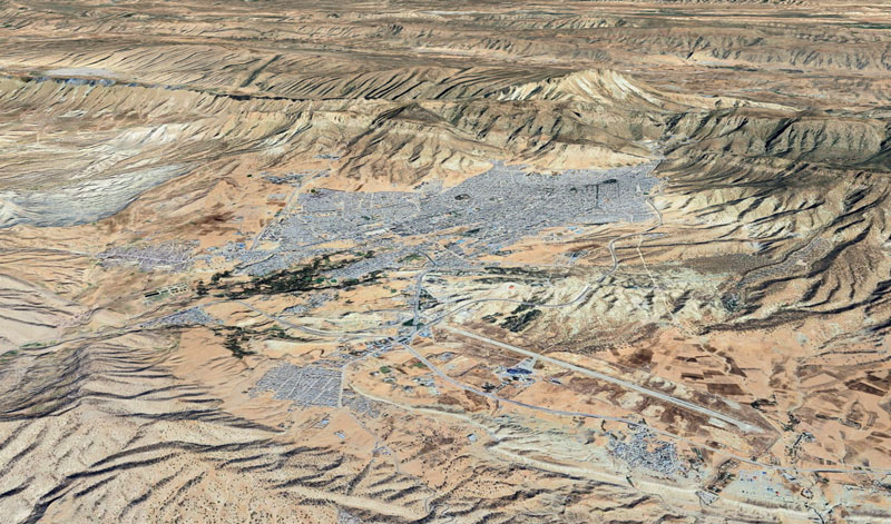 نقشه هوایی ایلام