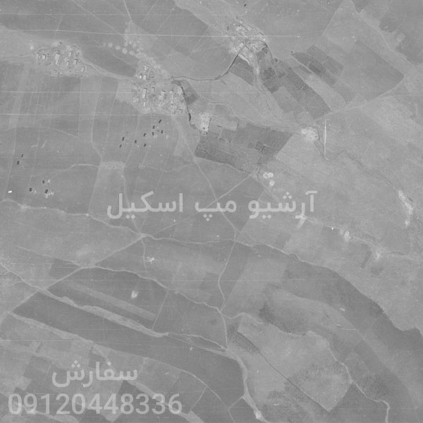 نقشه هوایی سال 1348 ایلام