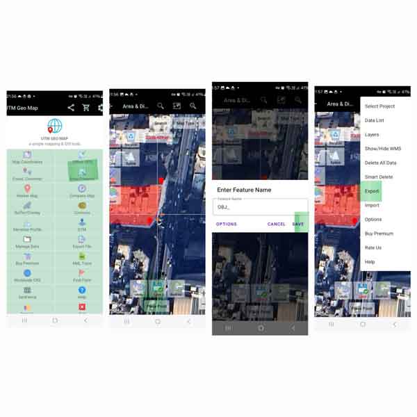 تهیه نقشه یوتی‌ام با استفاده از گوشی موبایل با نرم‌افزار UTM geo map
