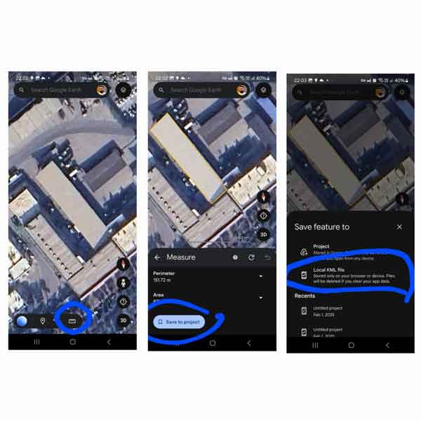 نحوه تهیه نقشه یو تی ام با گوشی موبایل نرم افزار google earth
