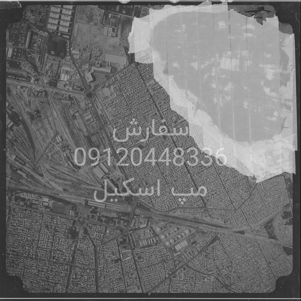 نمونه نقشه هوایی 1350 سازمان نقشه برداری کشور