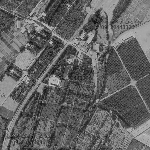 نمونه عکس هوایی سازمان جغرافیایی ارتش