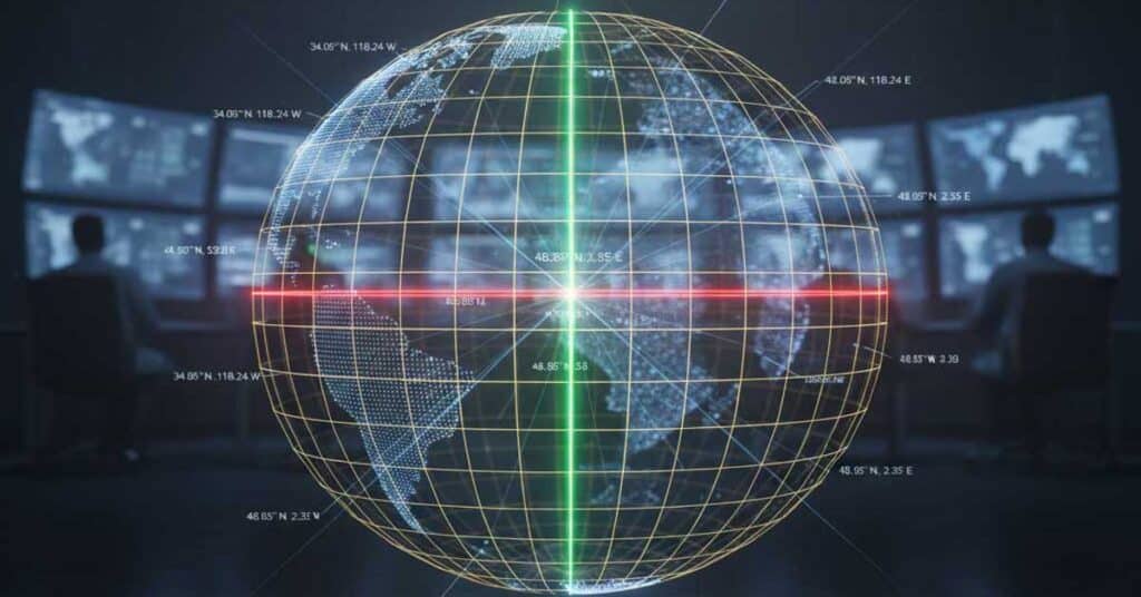 سیستم مختصات جغرافیایی و طول عرض جغرافیایی