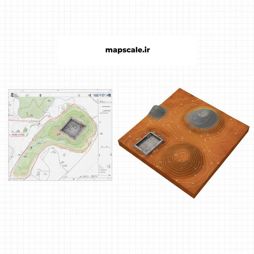 نمایش سه بعدی منحنی میزان